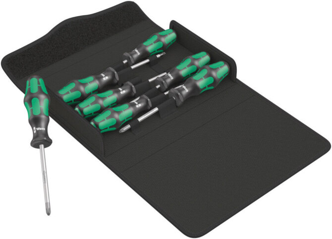 Wera 7pc Kraftform Plus 300/7 Set 1 Lasertip Screwdriver Set Best Price WERA TOOLS