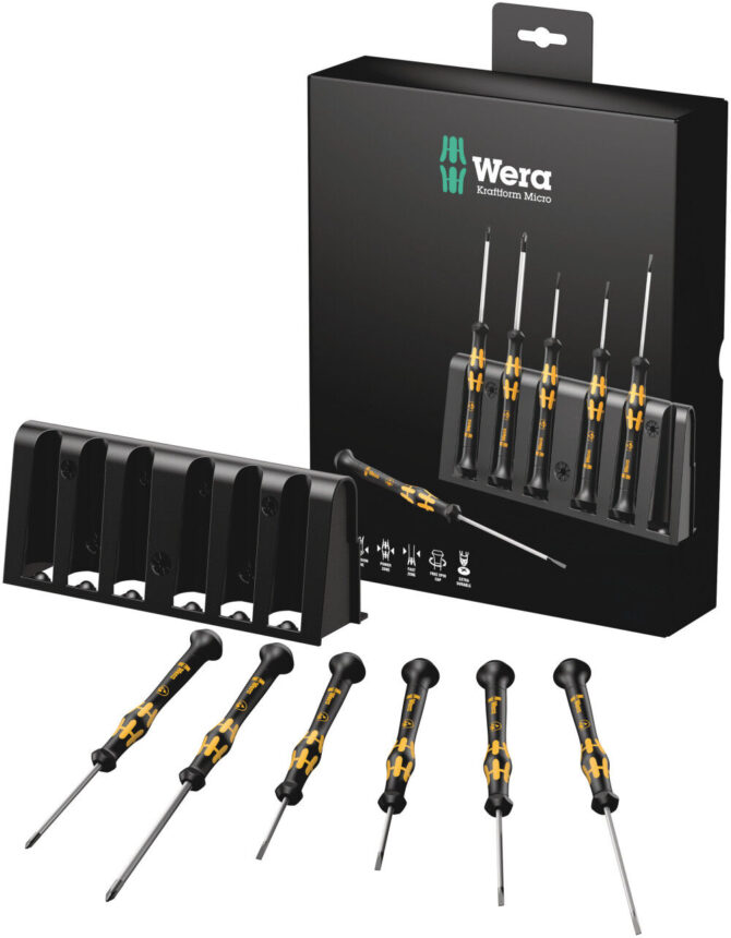 Wera 1578 A/6 ESD 6pc Screwdriver Set and Rack Lower Prices WERA TOOLS