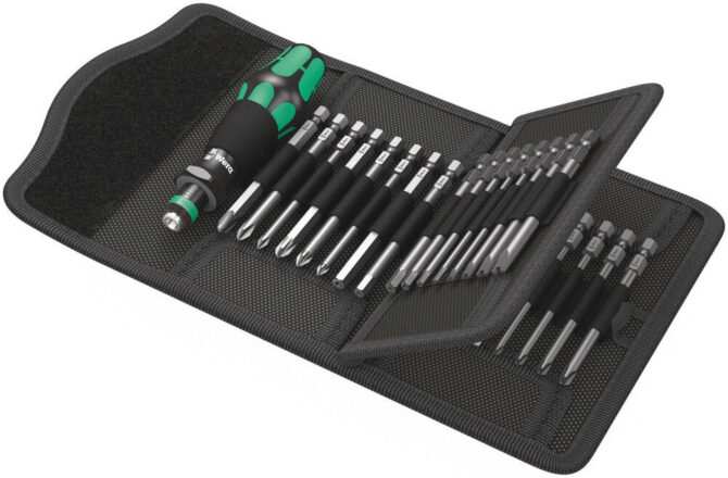 Wera Kraftform Kompakt 62 Screwdriver with Bits 33pc Cheaper WERA TOOLS