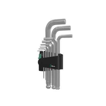 Wera Metric Chrome Plated 950/9 Hex-Plus 3 L-Key Set 9pc Best Price WERA TOOLS