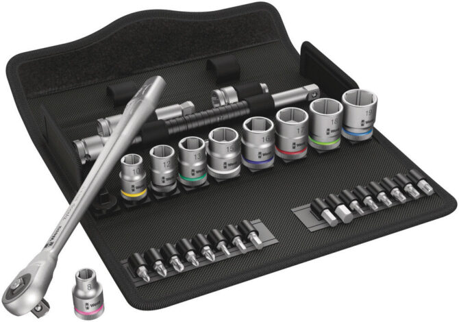 Wera 29pc 3/8″ Drive 8100 SB 7 Zyklop Metal Ratchet Set Unique Style WERA TOOLS