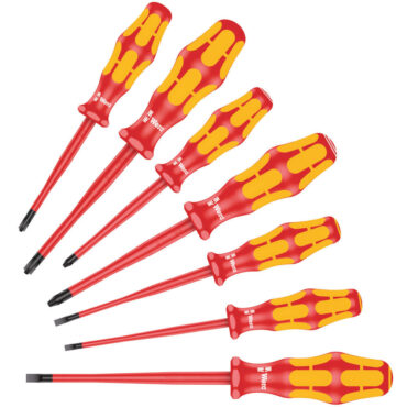 Wera 7pc Kraftform Plus Series 100 160 iSS/7 Screwdriver Set Lower Price WERA TOOLS