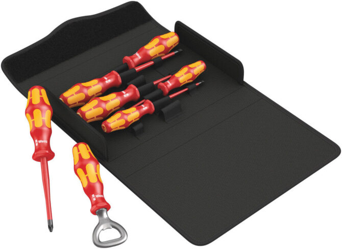 Wera 7pc Kraftform Plus 100 iS/7 Set 2 VDE Screwdriver Set Absolute Quality WERA TOOLS