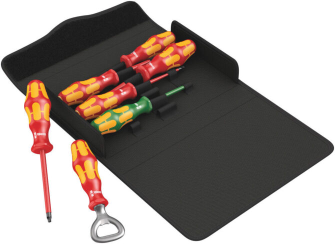 Wera 7pc Kraftform Plus 100 iS/7 Set 3 VDE Screwdriver Set New Models WERA TOOLS