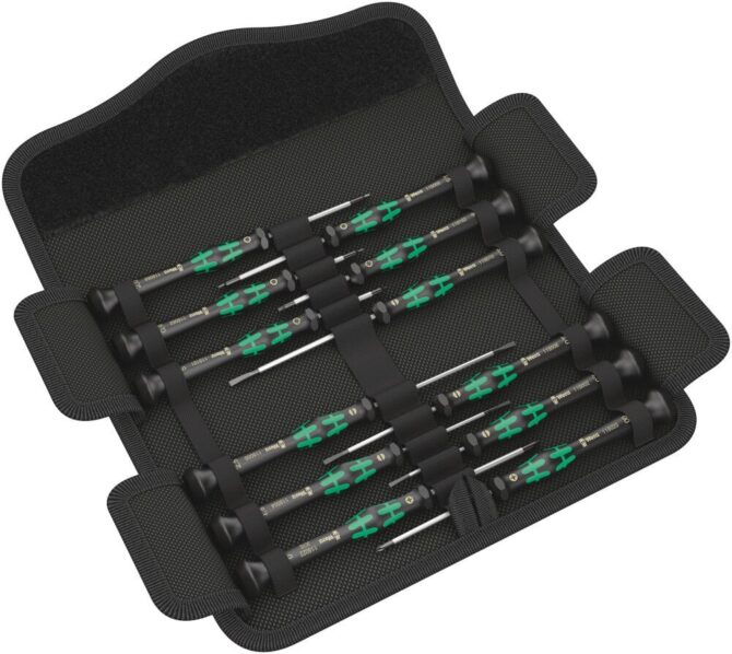 Wera 12pc Kraftform Micro 12 Universal 1 Screwdriver Set Cheaper WERA TOOLS