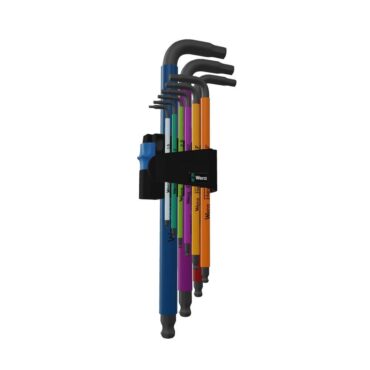 Wera Metric BlackLaser 950/9 Hex-Plus Multicolor HF 1 L-Key Set Absolute Quality WERA TOOLS