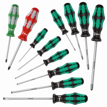 Wera 334/368/12 Kraftform Plus Screwdriver Set 12pc New Models WERA TOOLS