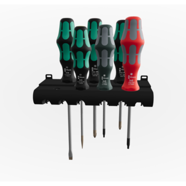 Wera 334/368/6 Kraftform Plus 300 Screwdriver Set & Rack 6pc 30%-70% Off WERA TOOLS