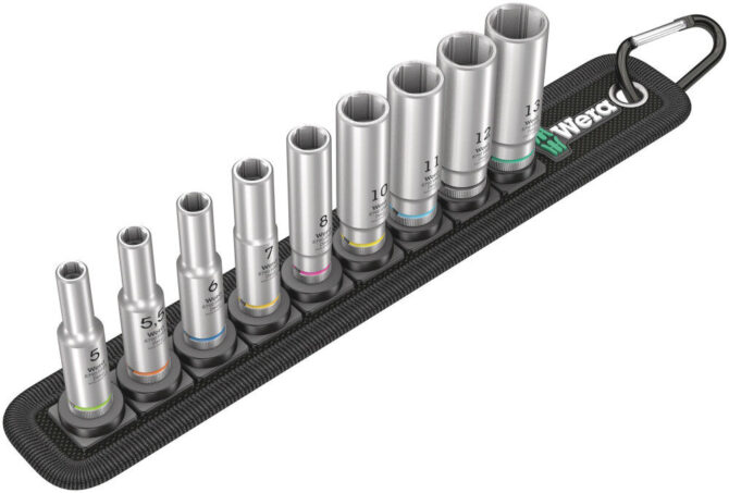 Wera 9pc 1/4″ Drive Belt A Deep 1 Socket Set 30%-70% Off WERA TOOLS