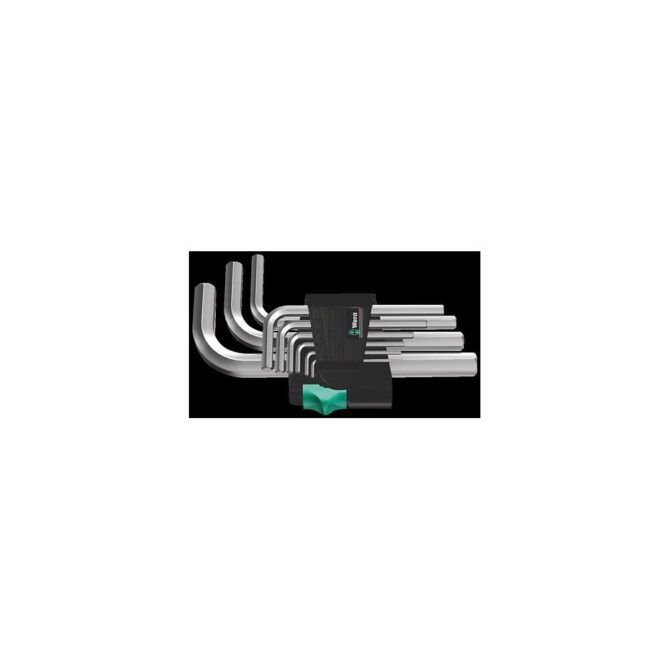 Wera Metric Chrome Plated 950/9 Hex-Plus 5 L-Key Set 9pc 30%-70% Off WERA TOOLS
