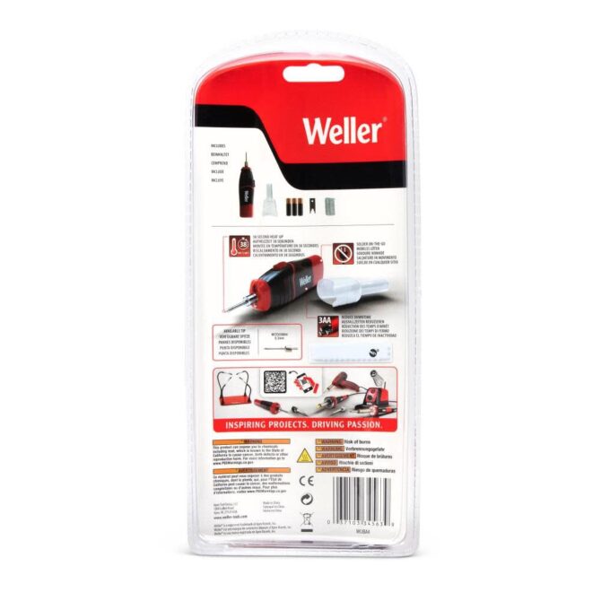 Weller 4.5W Cordless Soldering Iron AA Battery Powered New Models