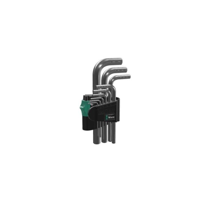 Wera Metric Chrome Plated 950/9 Hex-Plus 5 L-Key Set 9pc 30%-70% Off WERA TOOLS