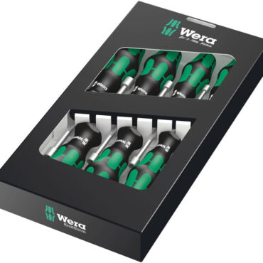 Wera 395 HO/7 SM 7pc Anti Roll-Off Nutdriver Set Online Store WERA TOOLS