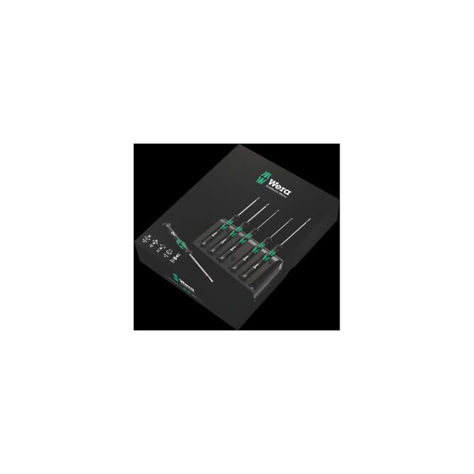 Wera 6pc 2035/6 A Micro Screwdriver Set with Rack New WERA TOOLS