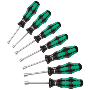 Wera 395 HOLO/7 SW 3/16 1/2″ Nutdriver Set 6pc Online Store WERA TOOLS