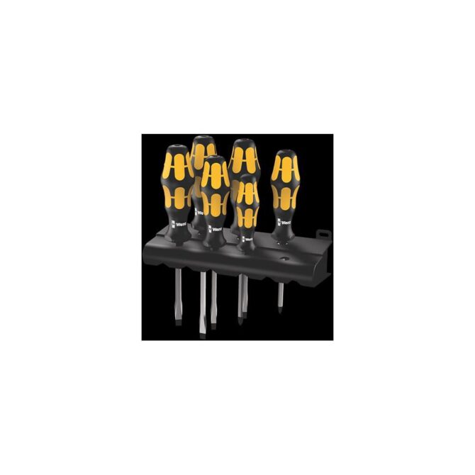 Wera Kraftform 932 S/6 Chiseldriver & Rack Screwdriver Set Glamor Model WERA TOOLS