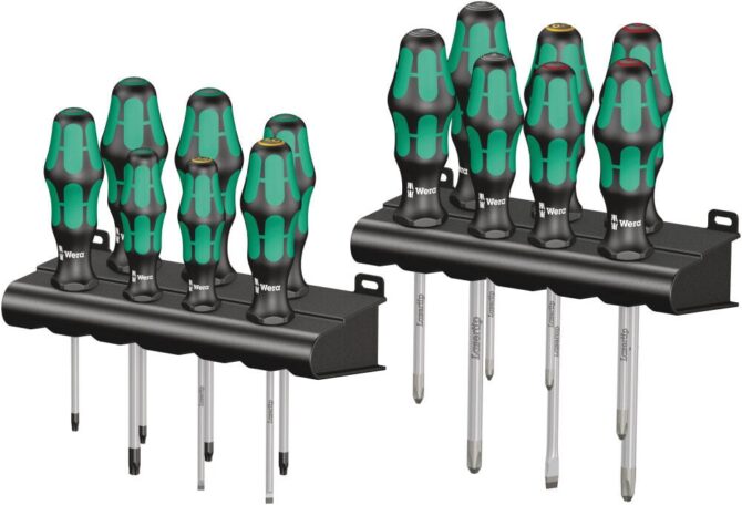 Wera 12pc Kraftform Big Pack 300 Lasertip Screwdriver Set Lower Prices WERA TOOLS