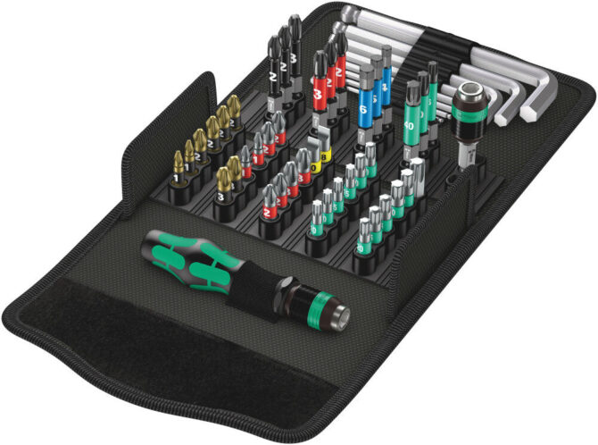 Wera 52pc Kraftform Kompakt 100 Compact Tool Set Affordable Price WERA TOOLS