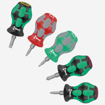 Wera Kraftform Plus Stubby Set 3 Screwdriver Set 5pc Best Price WERA TOOLS