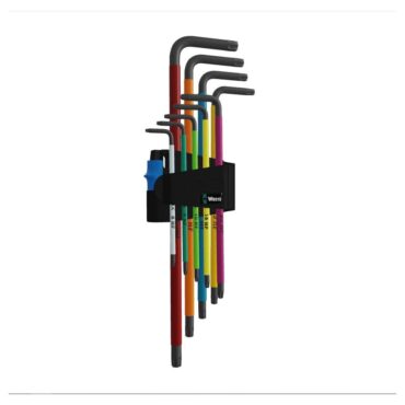 Wera Metric BlackLaser 967/9 TX XL Multicolor HF 1 L-Key Set Glamor Model WERA TOOLS