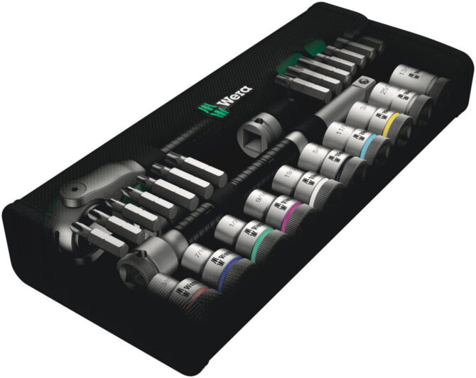 Wera 28pc 1/2″ Drive 8100 SC 9 Zyklop Speed Ratchet Set Glamor Model WERA TOOLS