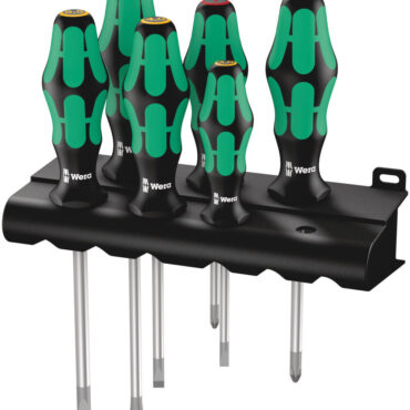 Wera 6pc Kraftform Plus Lasertip 334/6 Rack Screwdriver Set Offering Discounts WERA TOOLS