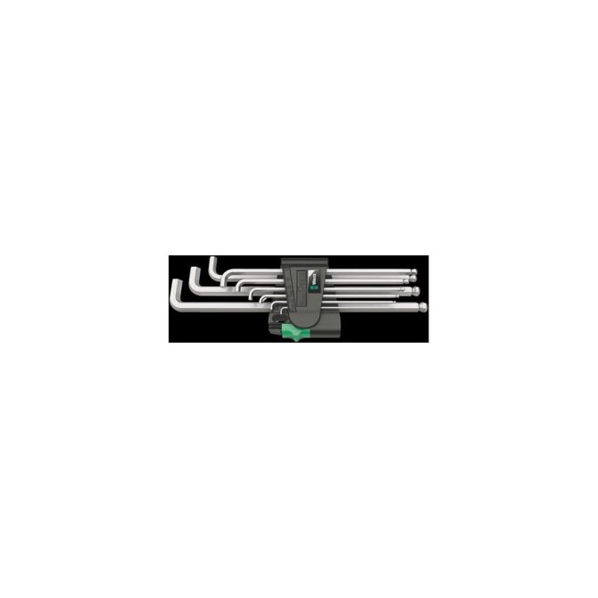 Wera Metric Chrome Plated 950/9 Hex-Plus 4 L-Key Set 9pc 30%-70% Off WERA TOOLS