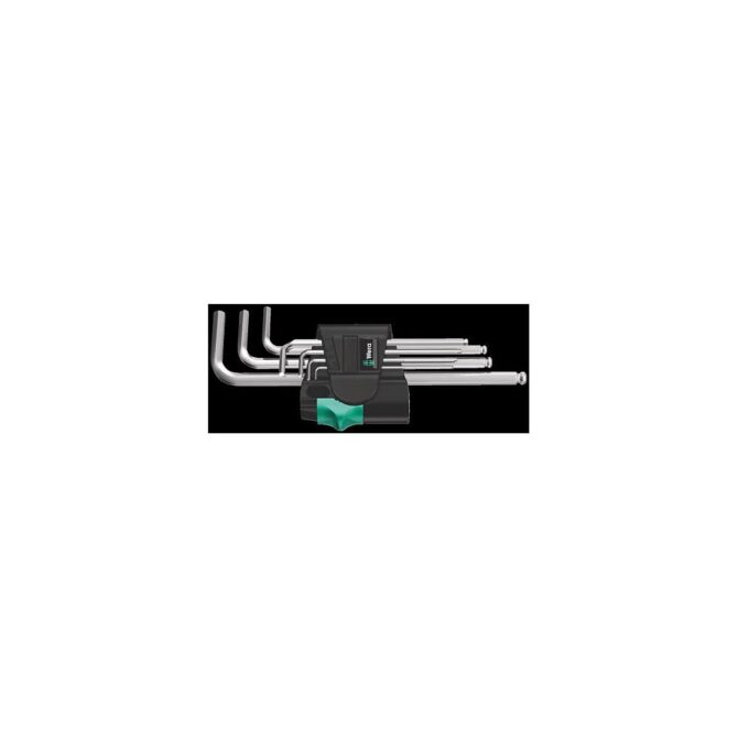Wera Metric Chrome Plated 950/7 Hex-Plus 1 L-Key Set 7pc 30%-70% Off WERA TOOLS
