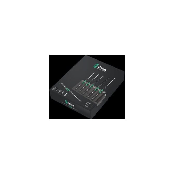 Wera 6pc 2035/6 B Micro Screwdriver Set with Rack Lower Price WERA TOOLS