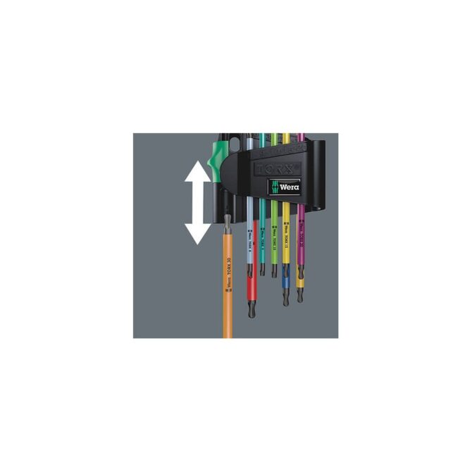Wera Metric BlackLaser 967/9 TX BO Multicolor 1 L-Key Set Online Store WERA TOOLS
