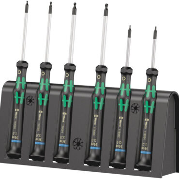 Wera 6pc 2052/6 Hexagon Micro Screwdriver Set with Rack Cheaper WERA TOOLS